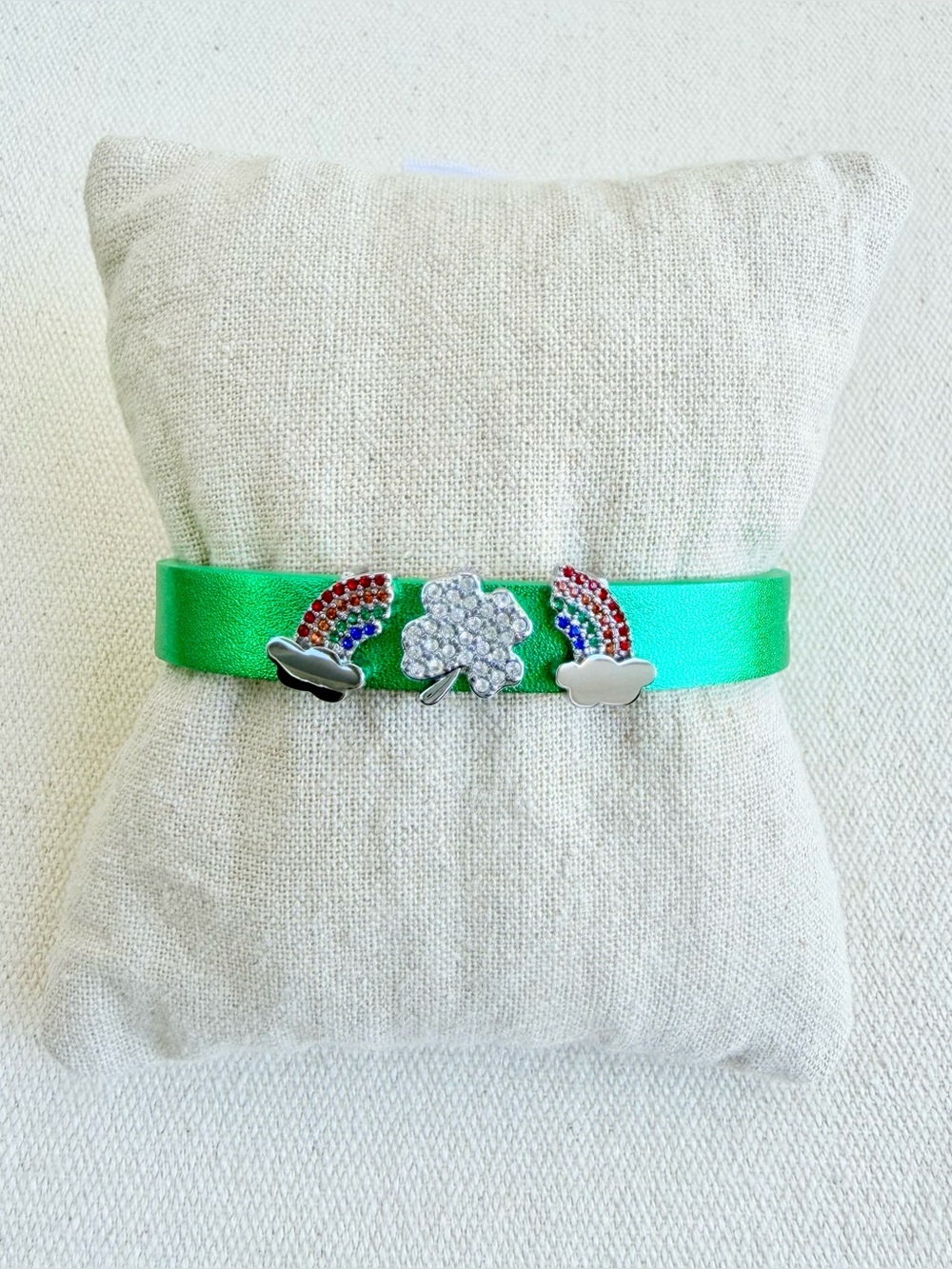 *Lucky Charm Bracelet Band* KEEP COLLECTIVE Retired Green Band